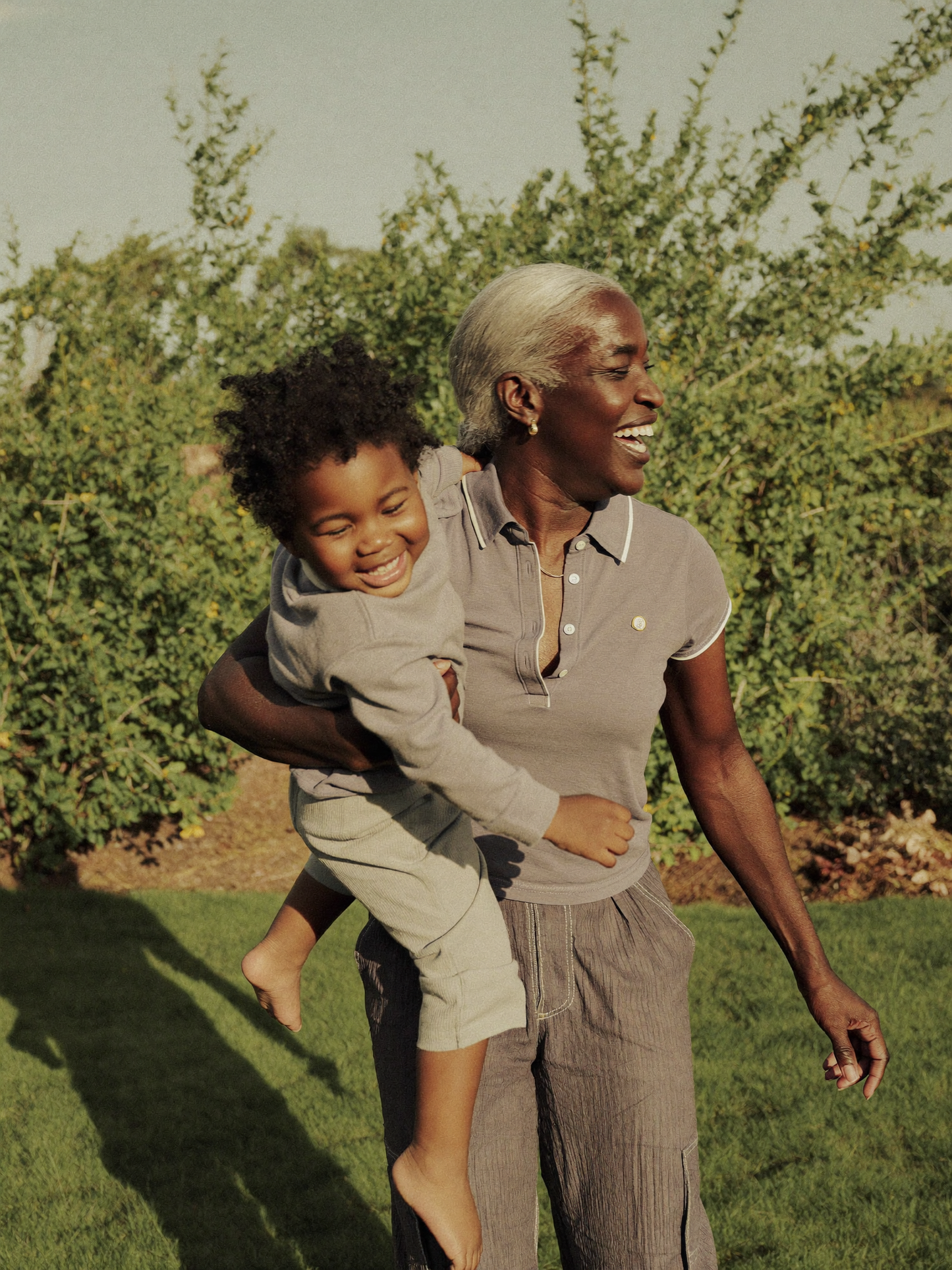 Enjoying time with grandchildren