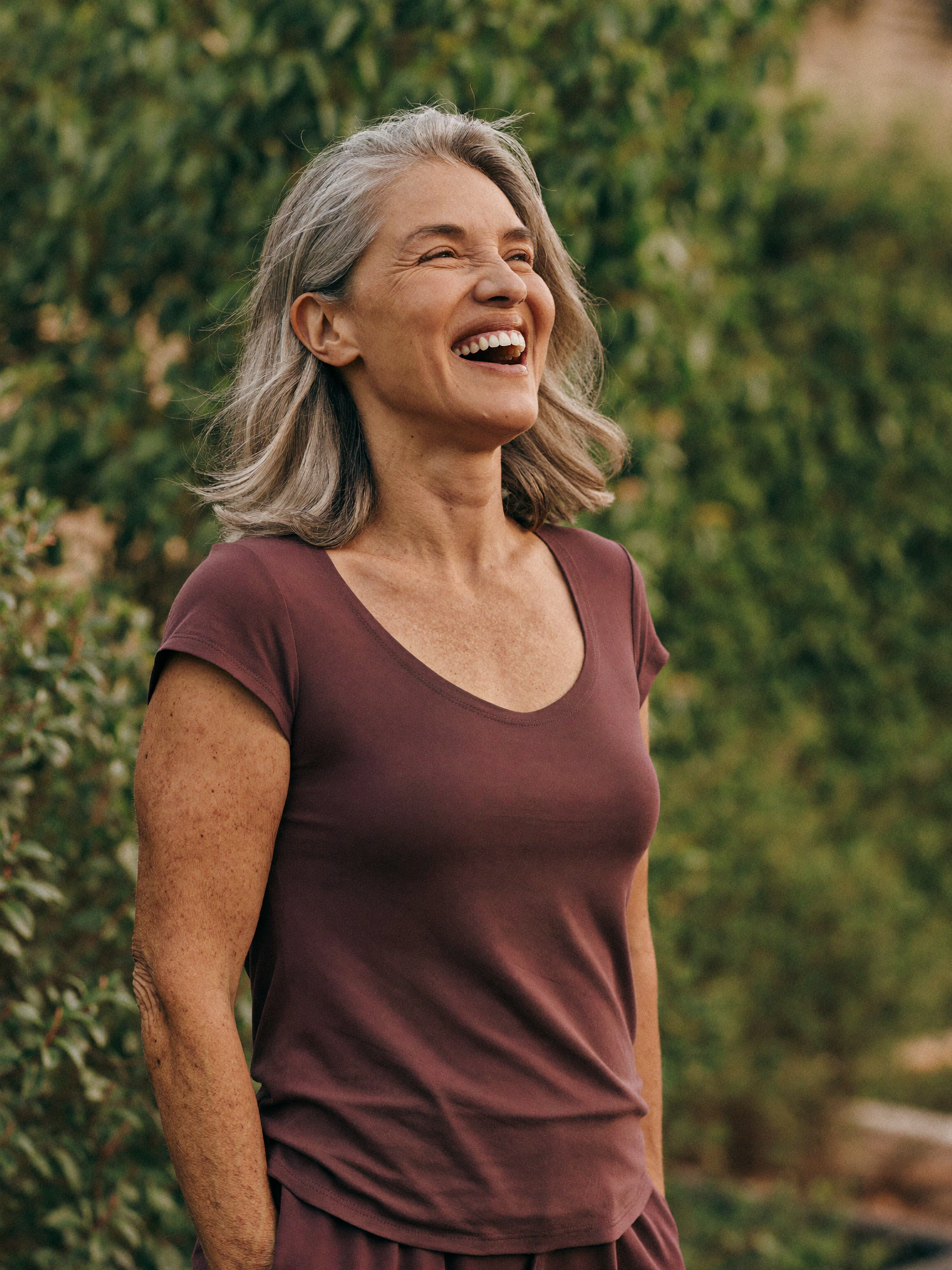 Woman feeling like herself again