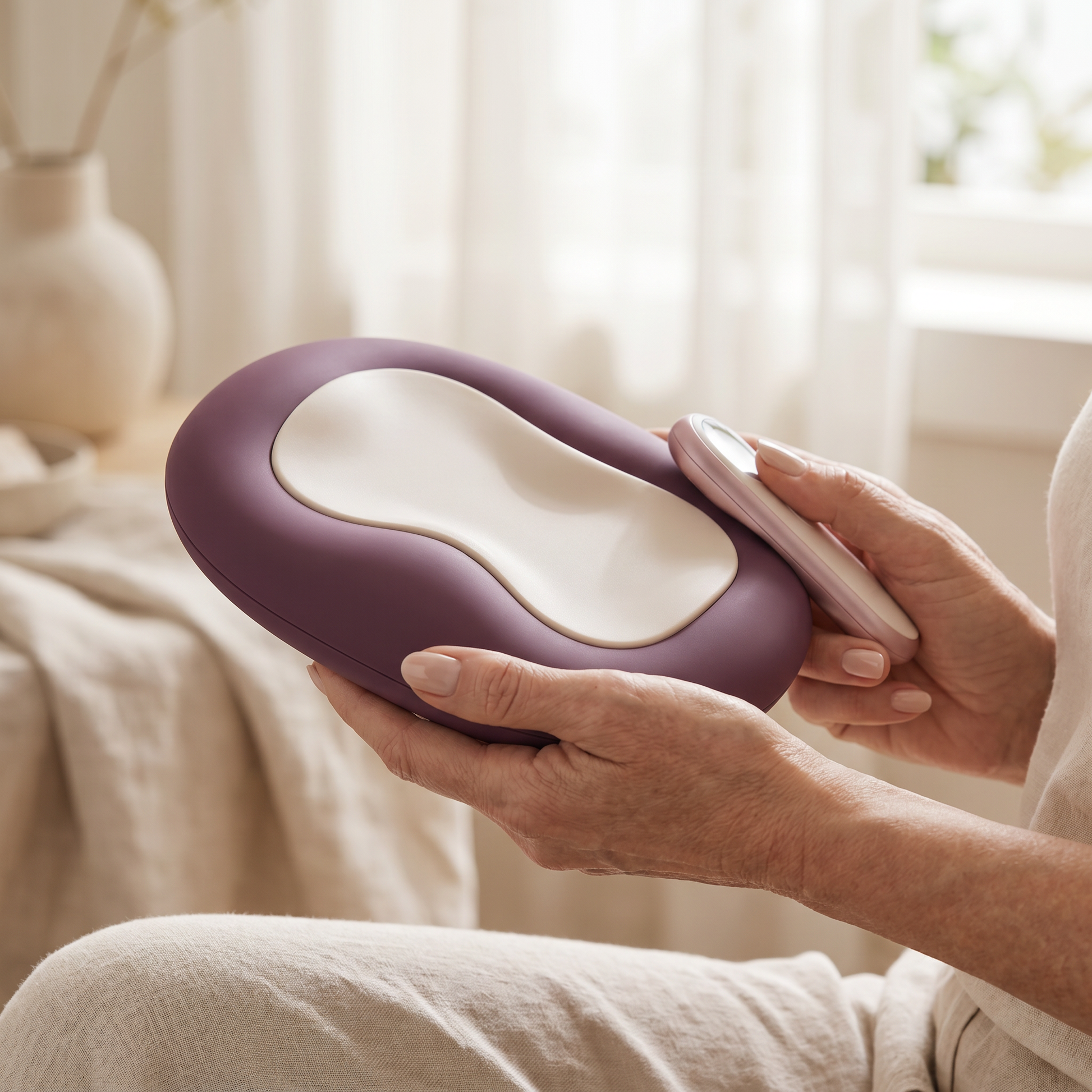 Pelvitora trainer with slim remote