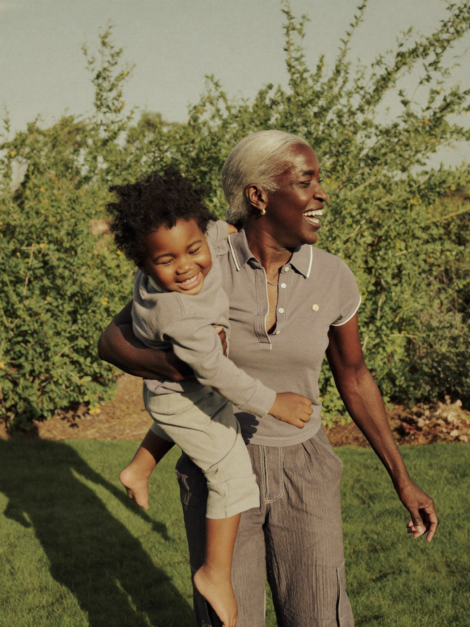 Enjoying time with grandchildren